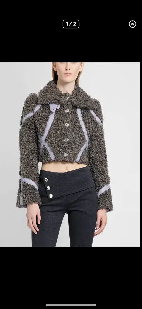 Kiko kostadinov faux shearling jacket